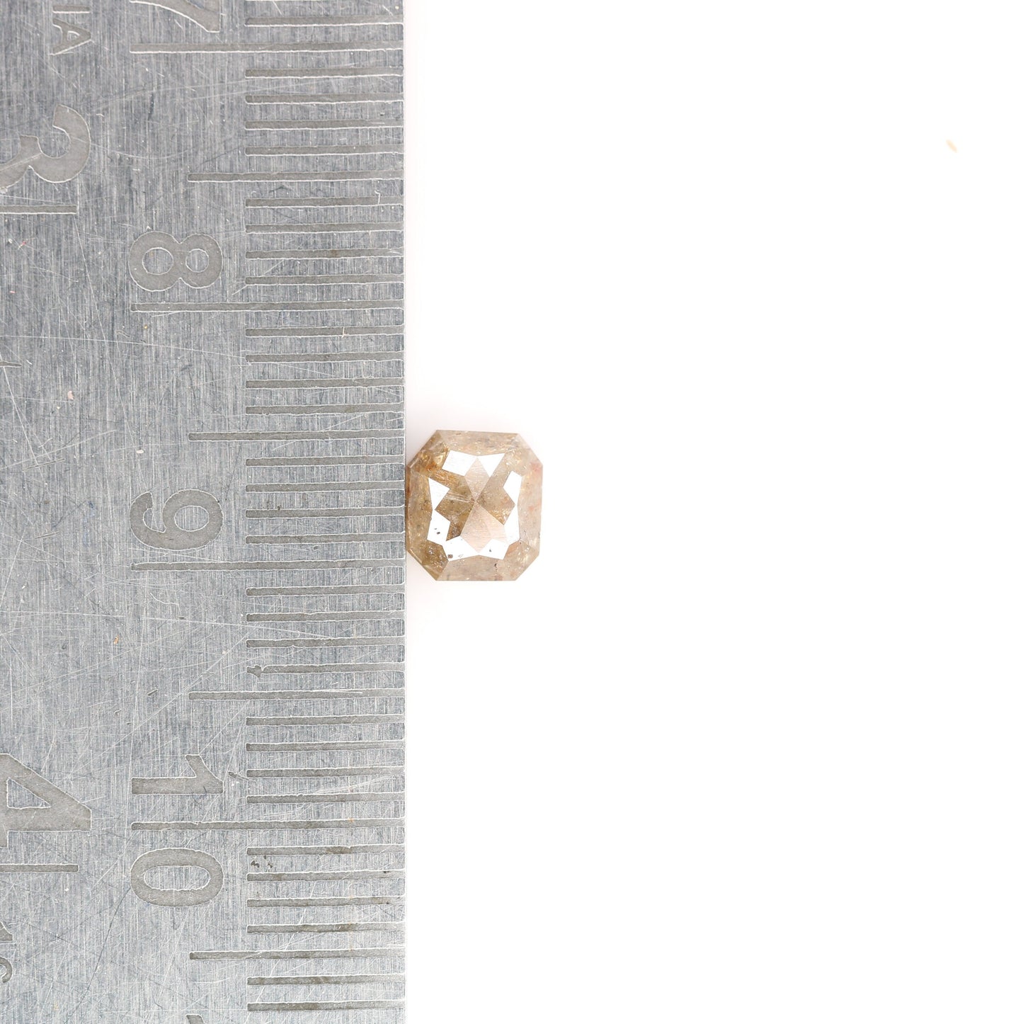 0.99 CT Red Emerald Cut Loose Salt & Pepper Diamond - Ideal for Wedding Rings - Labor Day Sale