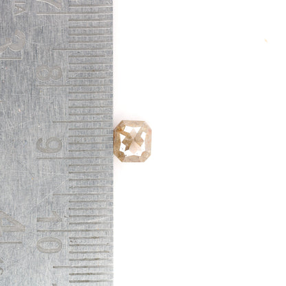 0.99 CT Red Emerald Cut Loose Salt & Pepper Diamond - Ideal for Wedding Rings - Labor Day Sale