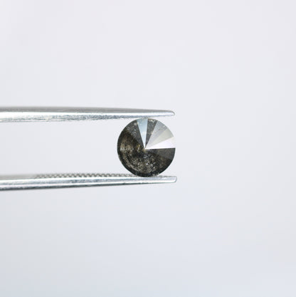 0.82 CT Round Salt and Pepper Galaxy Diamond | Natural Loose Diamond for Custom Gold Rings and Fine Jewelry