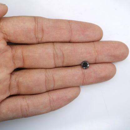 0.82 CT Round Salt and Pepper Galaxy Diamond | Natural Loose Diamond for Custom Gold Rings and Fine Jewelry