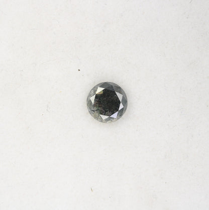0.77 CT Round Brilliant Cut Galaxy Diamond | Natural Salt and Pepper Black Diamond for Rings, Earrings, Necklaces | Wholesale Pricing