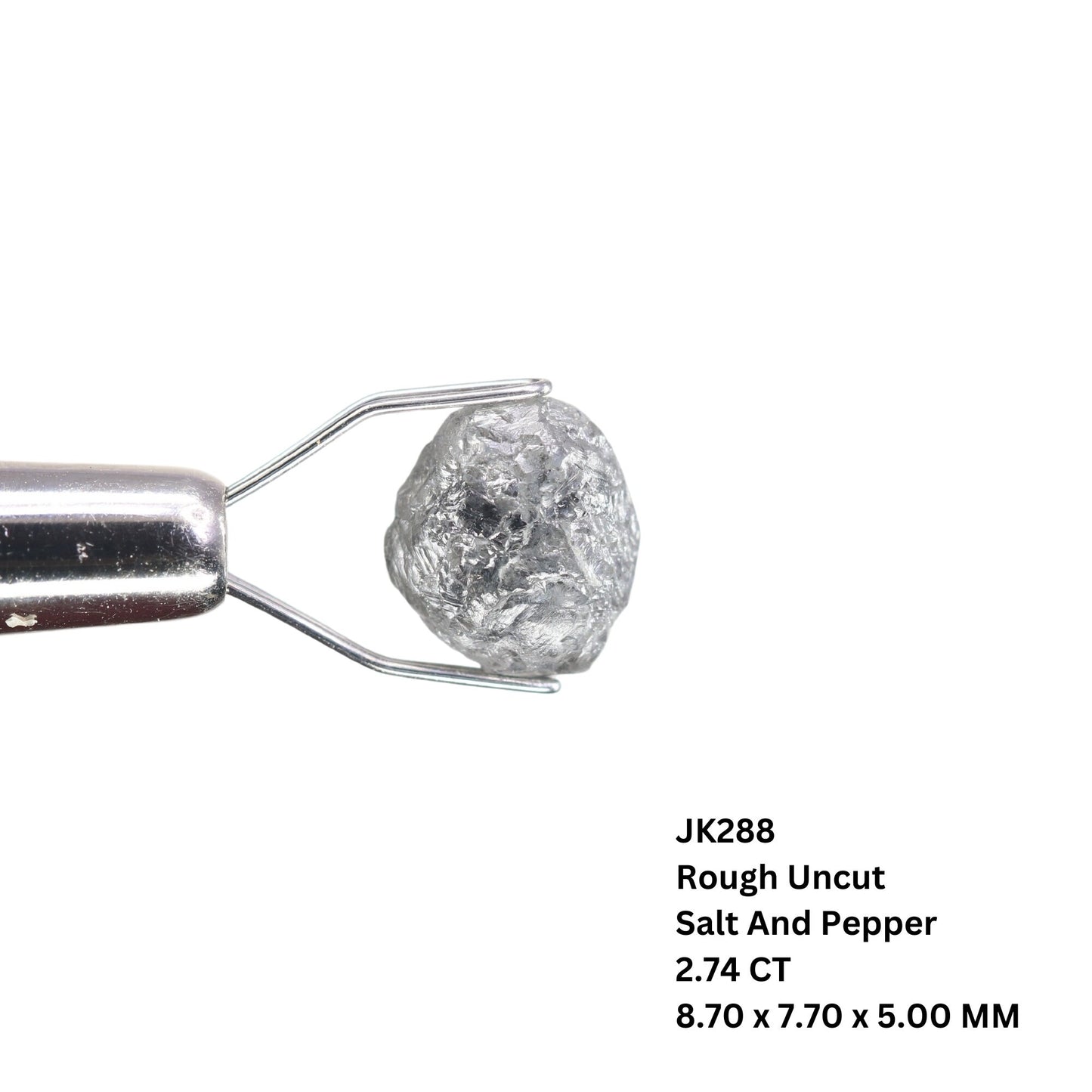2.74 CT Raw Rough Diamond Uncut Natural Loose Diamond for Custom Jewelry Unique Gift for Her Raw Gemstone for Crafting Rough Diamond