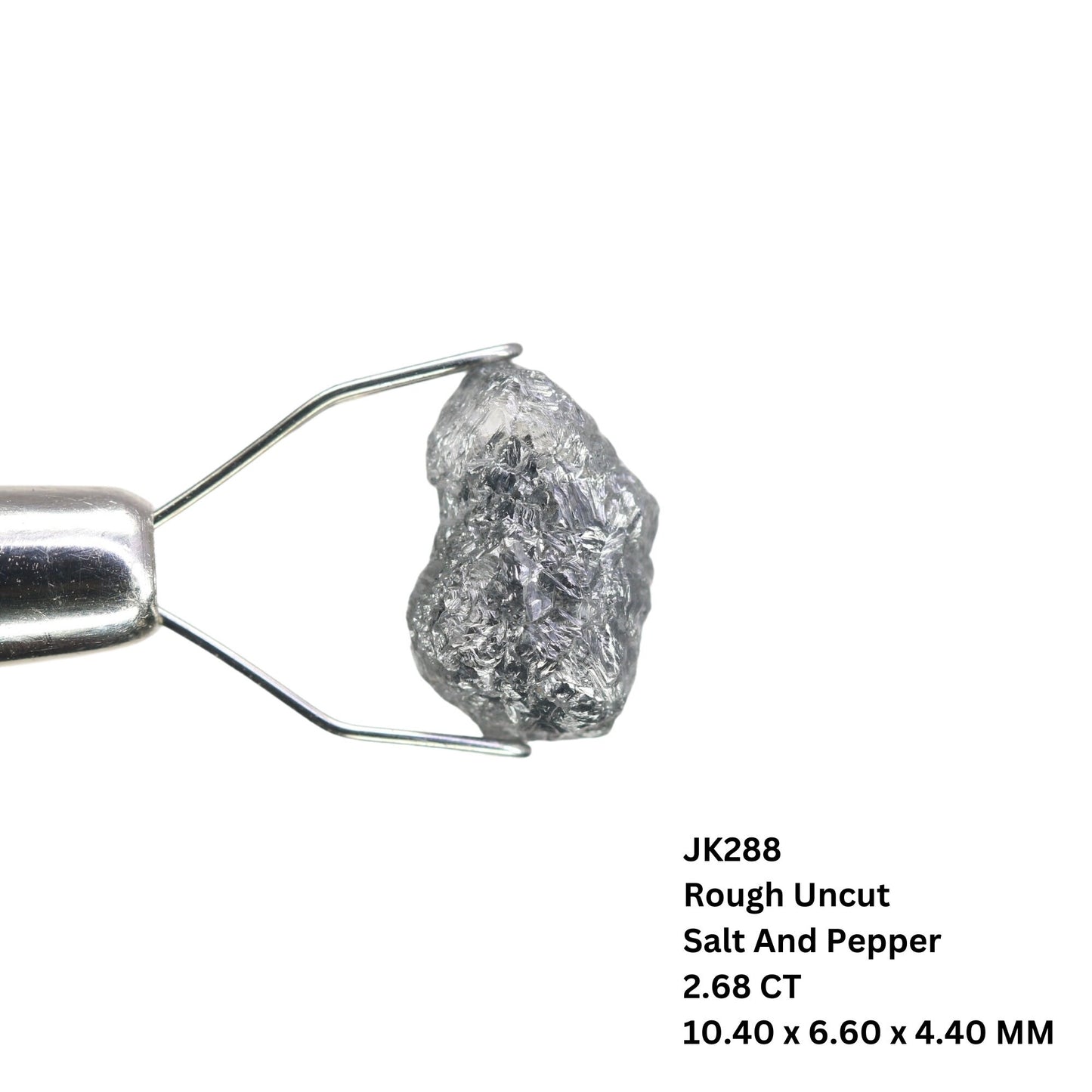 2.68 CT Raw Rough Diamond Uncut Natural Loose Diamond for Custom Jewelry Unique Gift for Her Raw Gemstone