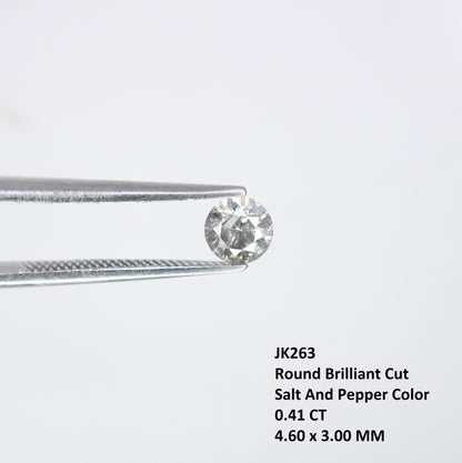 0.41 CT Salt and Pepper Diamond | Perfect for Engagement Rings and Custom Gold Jewelry