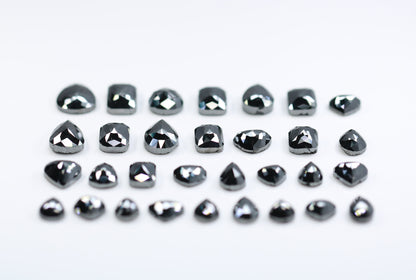Antique Mixed Shape Black Diamonds | Natural Loose Salt and Pepper Diamonds | Unique Gems for Sale | Perfect Gift for Jewelry Lovers