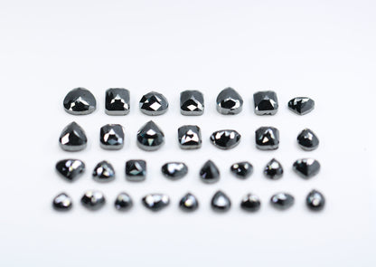 Antique Mixed Shape Black Diamonds | Natural Loose Salt and Pepper Diamonds | Unique Gems for Sale | Perfect Gift for Jewelry Lovers