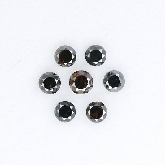 Natural Black Brilliant Cut Diamond | Loose Gemstone for Custom Gold Rings and Fine Jewelry