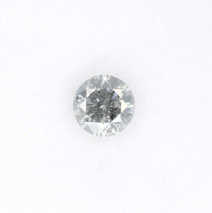 0.45 CT Loose Salt and Pepper Diamond | Brilliant Cut Natural Stone for Custom Gold Rings and Fine Jewelry
