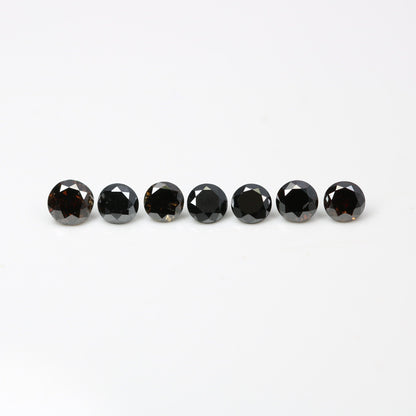 Natural Black Brilliant Cut Diamond | Loose Gemstone for Custom Gold Rings and Fine Jewelry
