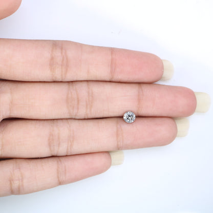 0.45 CT Loose Salt and Pepper Diamond | Brilliant Cut Natural Stone for Custom Gold Rings and Fine Jewelry