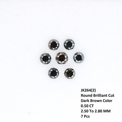 Natural Black Brilliant Cut Diamond | Loose Gemstone for Custom Gold Rings and Fine Jewelry