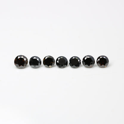 Natural Black Brilliant Cut Diamond | Loose Gemstone for Custom Gold Rings and Fine Jewelry