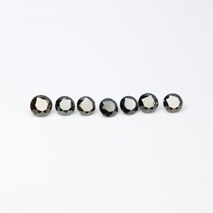 Natural Black Brilliant Cut Diamond | Loose Gemstone for Custom Gold Rings and Fine Jewelry