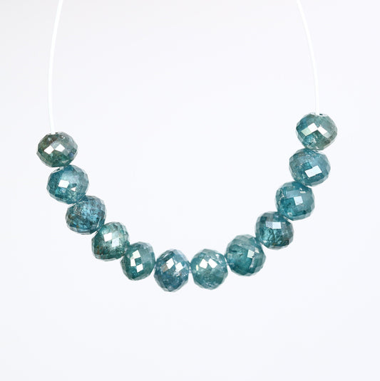 2.67 CT Natural Raw Rough Diamond Beads | Premium Faceted Gems for Bohemian Jewelry | Ideal for Custom Vintage Necklaces & DIY Crafting