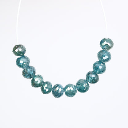 2.67 CT Natural Raw Rough Diamond Beads | Premium Faceted Gems for Bohemian Jewelry | Ideal for Custom Vintage Necklaces & DIY Crafting
