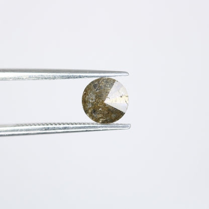 0.77 CT Natural Salt and Pepper Black Round Brilliant Cut Loose Diamond | Ideal for Jewelry Making | Wholesale Pricing Available