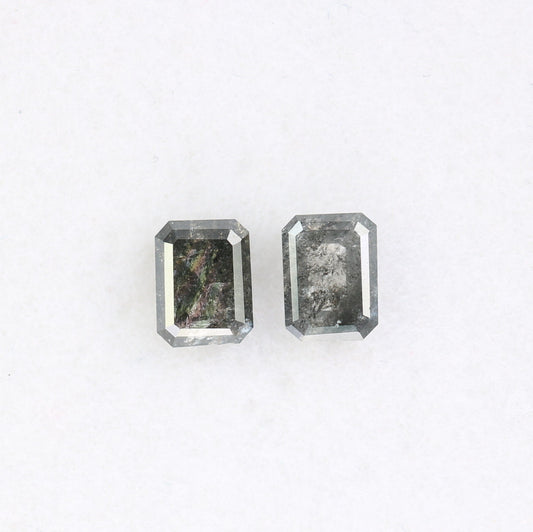 Emerald Loose Pair Salt and Pepper Diamond, Natural Loose Diamond, Fancy Diamond for Wedding Ring & Earring, jewelry gift for women Diamonds