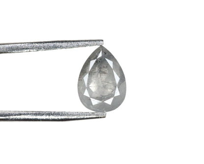 0.85 CT Pear Shape Salt And Pepper Diamond For Customise Jewlery, Gift For Your Loved OnesFor Gold Ring Diamonds