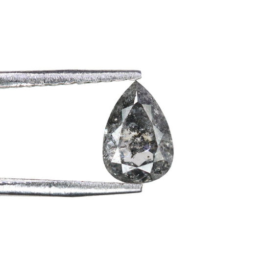 0.62 CT Lovely Pear Shape Loose Salt And Pepper Diamond For Proposal Ring | Diamond Jewelry | Custom Made RingFor Gold Ring Diamonds