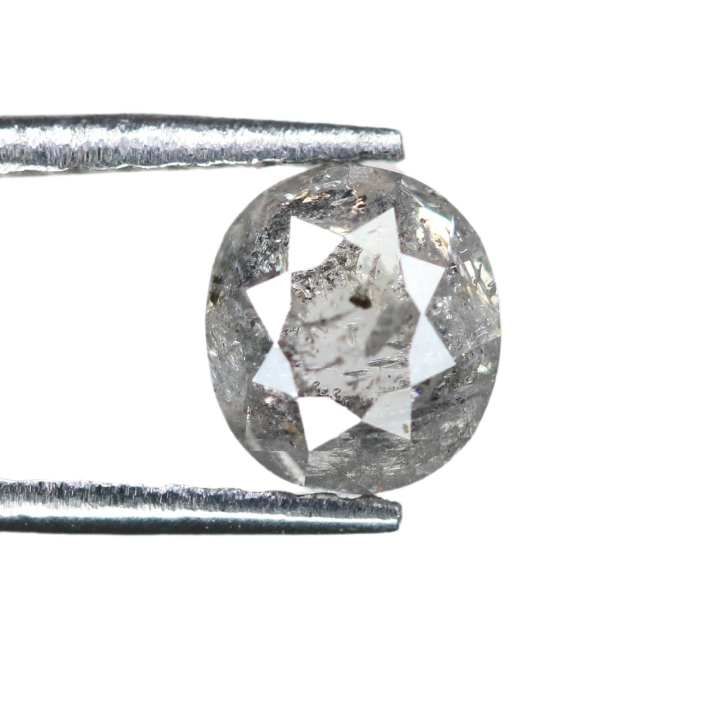 0.8 CT Fancy Cut Loose Salt and Pepper Rustic Diamond - Unique Jewelry Piece, Wedding Band & Natural Loose Diamond for Personalized Designs