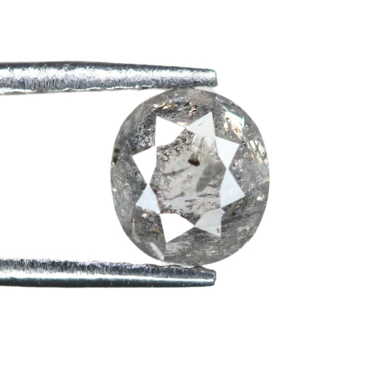 0.8 CT Fancy Cut Loose Salt and Pepper Rustic Diamond - Unique Jewelry Piece, Wedding Band & Natural Loose Diamond for Personalized Designs