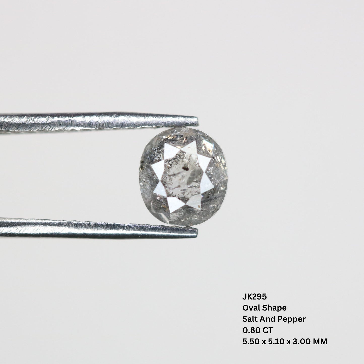 0.8 CT Fancy Cut Loose Salt and Pepper Rustic Diamond - Unique Jewelry Piece, Wedding Band & Natural Loose Diamond for Personalized Designs
