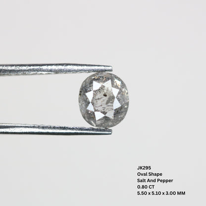 0.8 CT Fancy Cut Loose Salt and Pepper Rustic Diamond - Unique Jewelry Piece, Wedding Band & Natural Loose Diamond for Personalized Designs