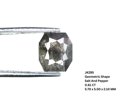 0.61 CT Elegant Salt And Pepper Diamond Ring For Wedding Ring, Jewlery For Multiple Occasions.For Gold Ring Diamonds