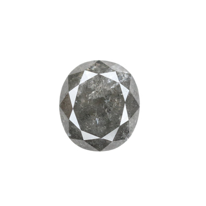 1.32 CT Natural Salt and Pepper Rustic Diamond - Unique Engagement or Wedding Ring, Custom Gold Jewelry & Distinctive Design Piece