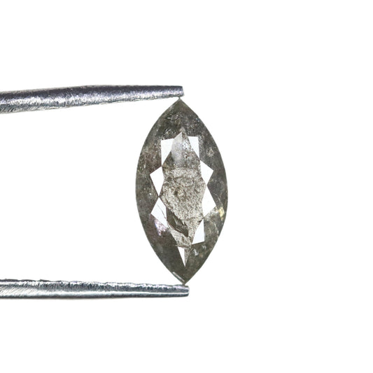 0.83 CT Marquise Shape Salt And Pepper Diamond | Natural Loose Black/Grey Diamonds For Weeding & Earring | For pendant | For Bracelet