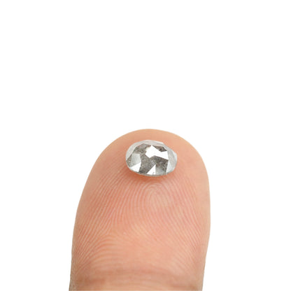 1.32 CT Natural Salt and Pepper Rustic Diamond - Unique Engagement or Wedding Ring, Custom Gold Jewelry & Distinctive Design Piece