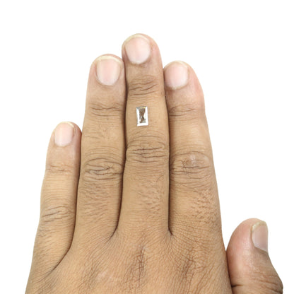 0.9 CT Geometric Shape Natural Salt And Pepper Diamond For Wedding Ring, Gift For HerFor Gold Ring Diamonds