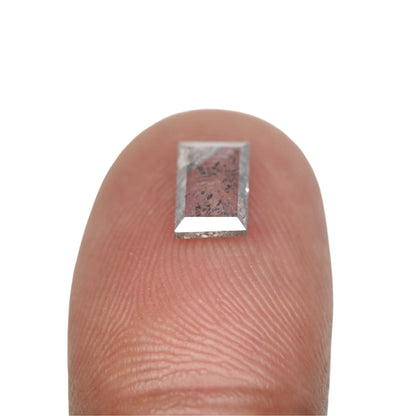 0.9 CT Geometric Shape Natural Salt And Pepper Diamond For Wedding Ring, Gift For HerFor Gold Ring Diamonds