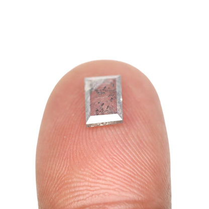 0.9 CT Geometric Shape Natural Salt And Pepper Diamond For Wedding Ring, Gift For HerFor Gold Ring Diamonds