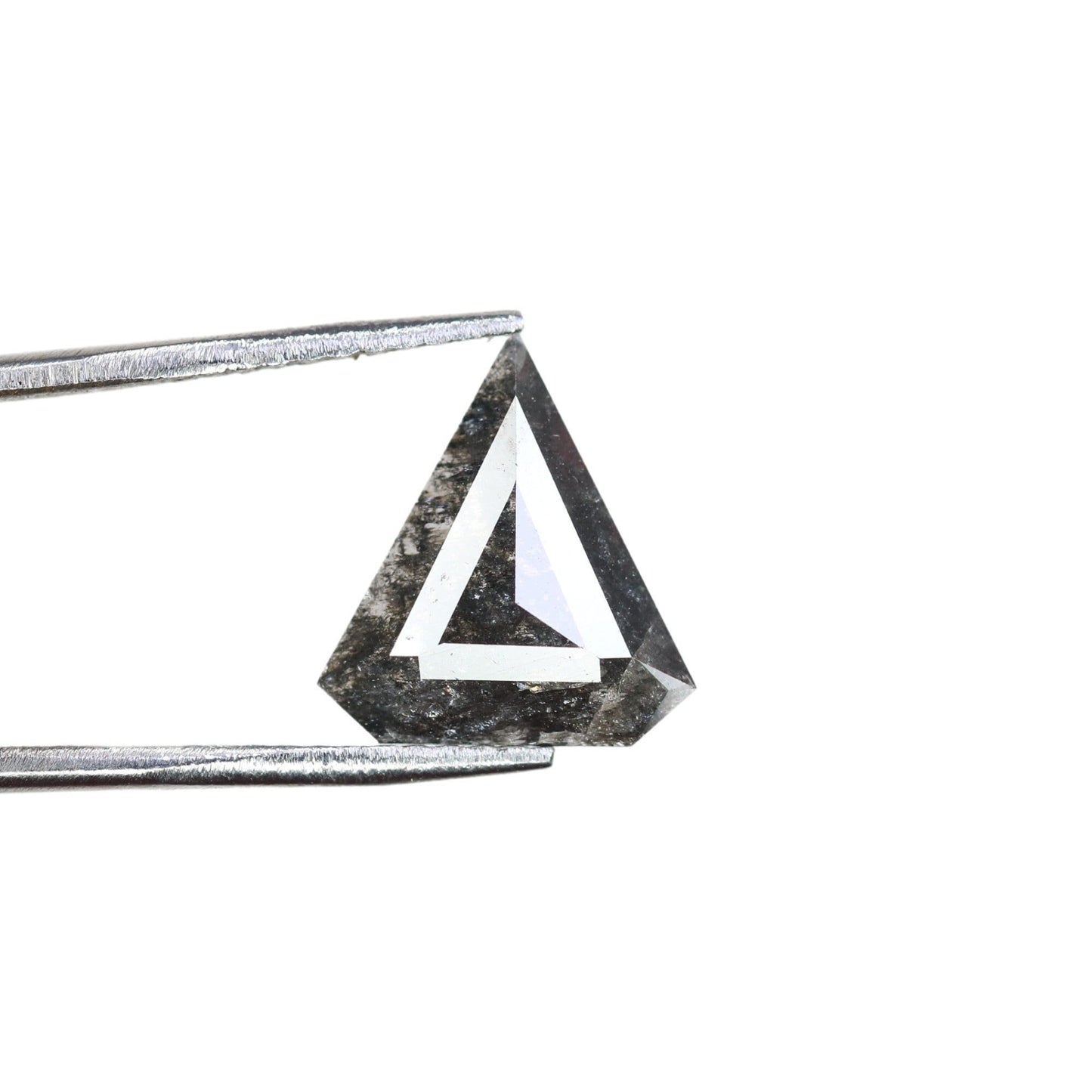 1.22 CT Salt and Pepper Triangle Cut Diamond, Natural Loose Black Diamonds, For bracelet & pendant necklace, Victorian jewelry women gift