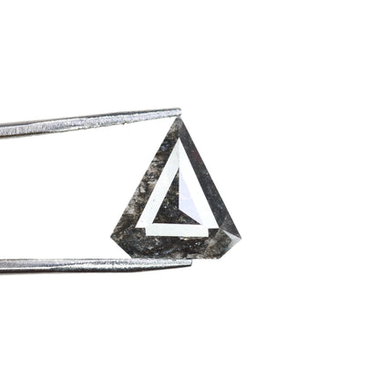 1.22 CT Salt and Pepper Triangle Cut Diamond, Natural Loose Black Diamonds, For bracelet & pendant necklace, Victorian jewelry women gift