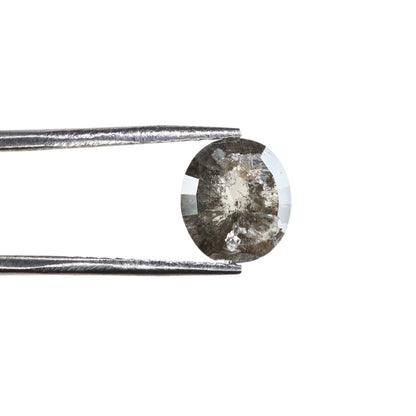 1.33 CT Natural Salt and Pepper Rustic Diamond - Unique Wedding Ring, Custom Gold Jewelry & Special Gift for Her