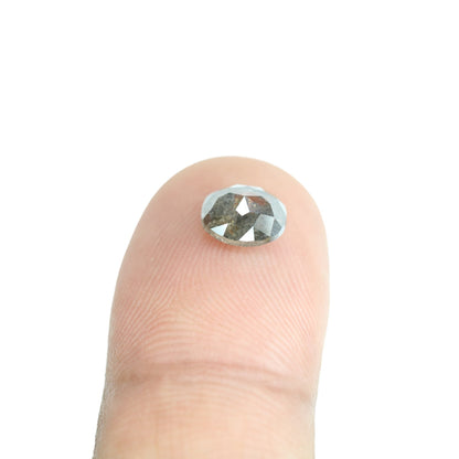 1.33 CT Natural Salt and Pepper Rustic Diamond - Unique Wedding Ring, Custom Gold Jewelry & Special Gift for Her