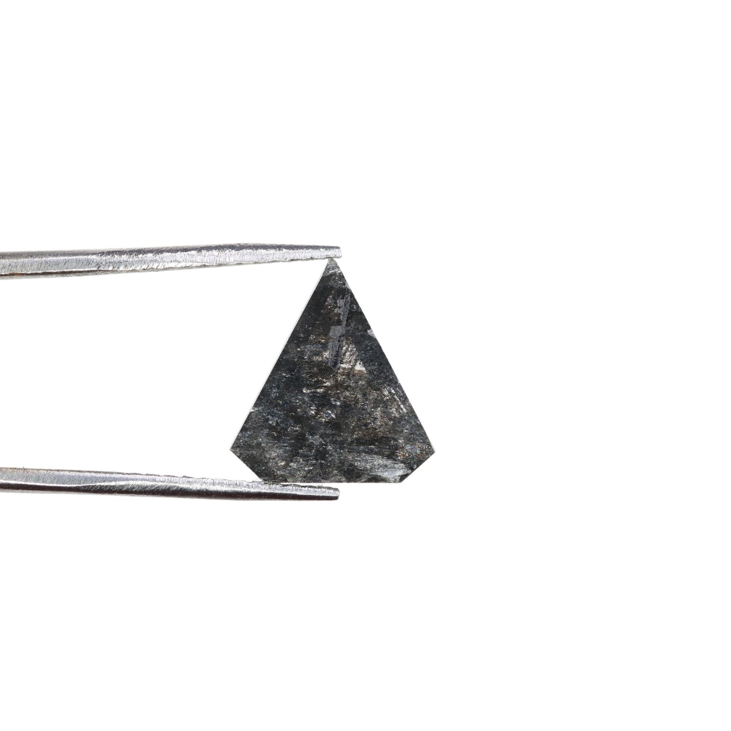 1.22 CT Salt and Pepper Triangle Cut Diamond, Natural Loose Black Diamonds, For bracelet & pendant necklace, Victorian jewelry women gift