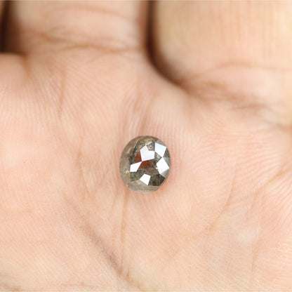 1.33 CT Natural Salt and Pepper Rustic Diamond - Unique Wedding Ring, Custom Gold Jewelry & Special Gift for Her