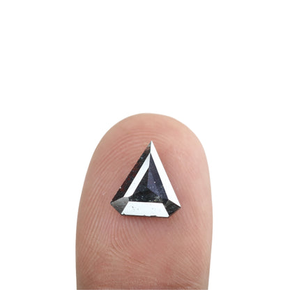 1.22 CT Salt and Pepper Triangle Cut Diamond, Natural Loose Black Diamonds, For bracelet & pendant necklace, Victorian jewelry women gift