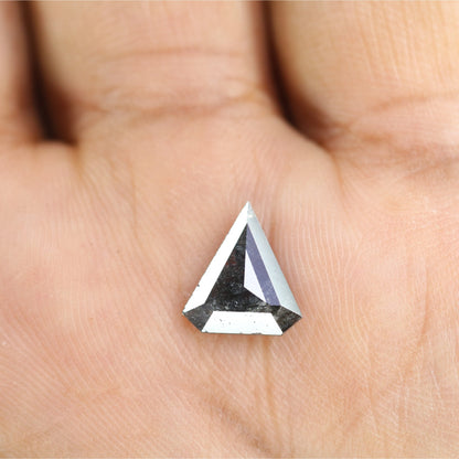 1.22 CT Salt and Pepper Triangle Cut Diamond, Natural Loose Black Diamonds, For bracelet & pendant necklace, Victorian jewelry women gift
