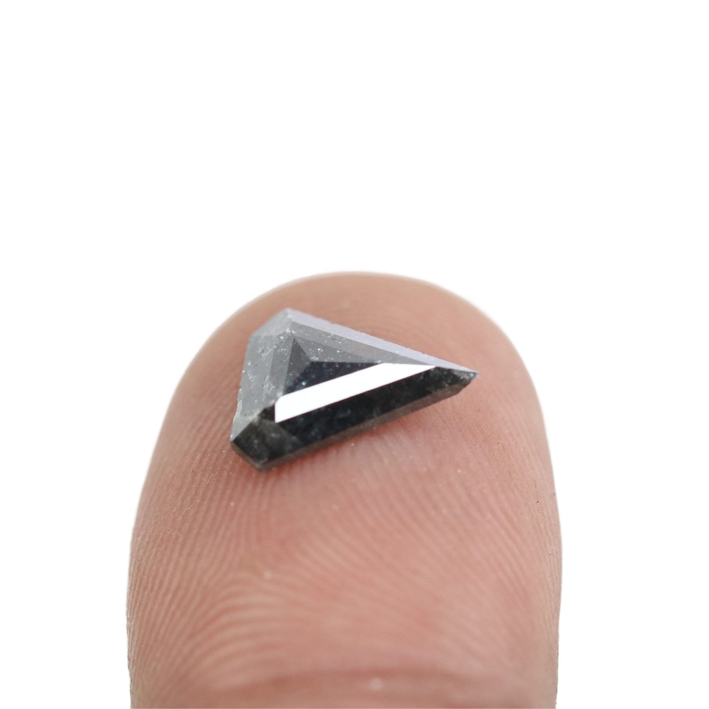 1.22 CT Salt and Pepper Triangle Cut Diamond, Natural Loose Black Diamonds, For bracelet & pendant necklace, Victorian jewelry women gift
