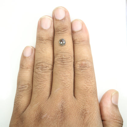 1.33 CT Natural Salt and Pepper Rustic Diamond - Unique Wedding Ring, Custom Gold Jewelry & Special Gift for Her