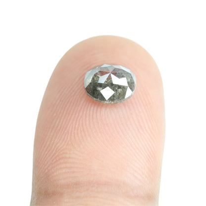 1.33 CT Natural Salt and Pepper Rustic Diamond - Unique Wedding Ring, Custom Gold Jewelry & Special Gift for Her