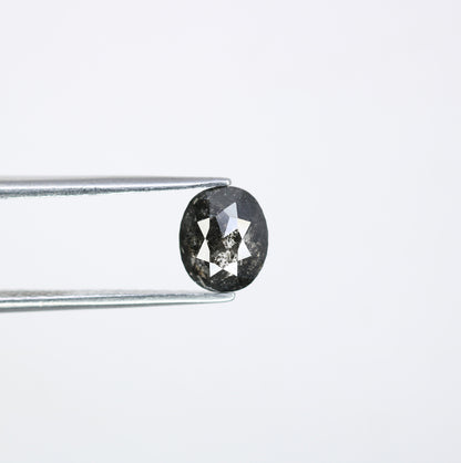 1.28 CT Salt and Pepper Oval Diamond Ring - Unique Gemstone for Custom Gold Rings & Distinctive Jewelry Designs