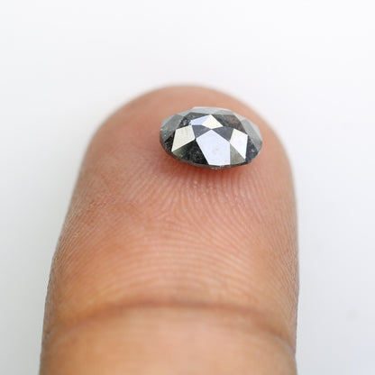 1.28 CT Salt and Pepper Oval Diamond Ring - Unique Gemstone for Custom Gold Rings & Distinctive Jewelry Designs