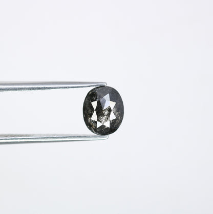 1.28 CT Salt and Pepper Oval Diamond Ring - Unique Gemstone for Custom Gold Rings & Distinctive Jewelry Designs