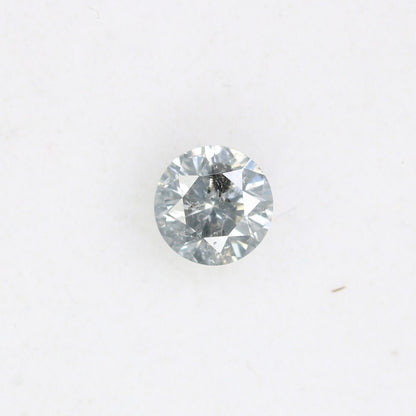0.39 CT Loose Round Salt and Pepper Diamond | Ideal for Custom Gold Rings and Engagement Jewelry