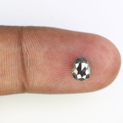 0.87ct Loose Pear Salt and Pepper DiamondFor Gold Ring Diamonds